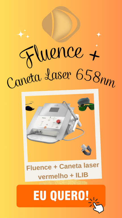 Fluence com caneta laser 658nm/100mW